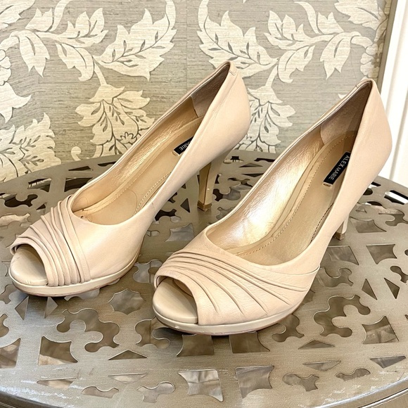 Alex Marie Shoes - Alex Marie Nude Peep toe heel